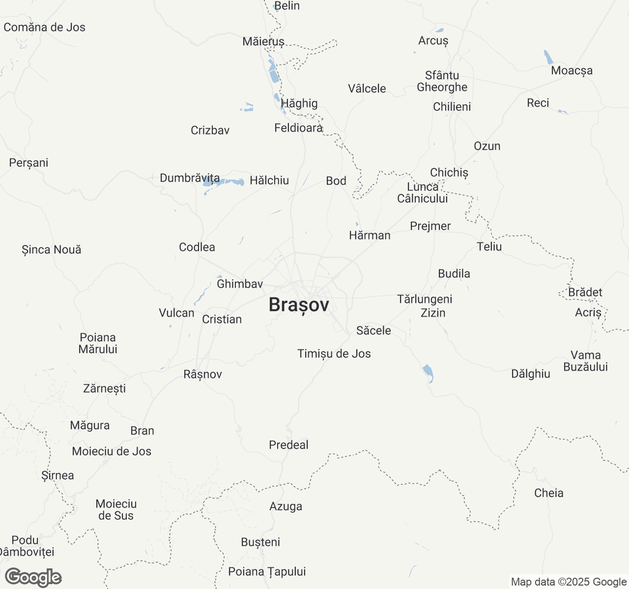 Map of Brasov